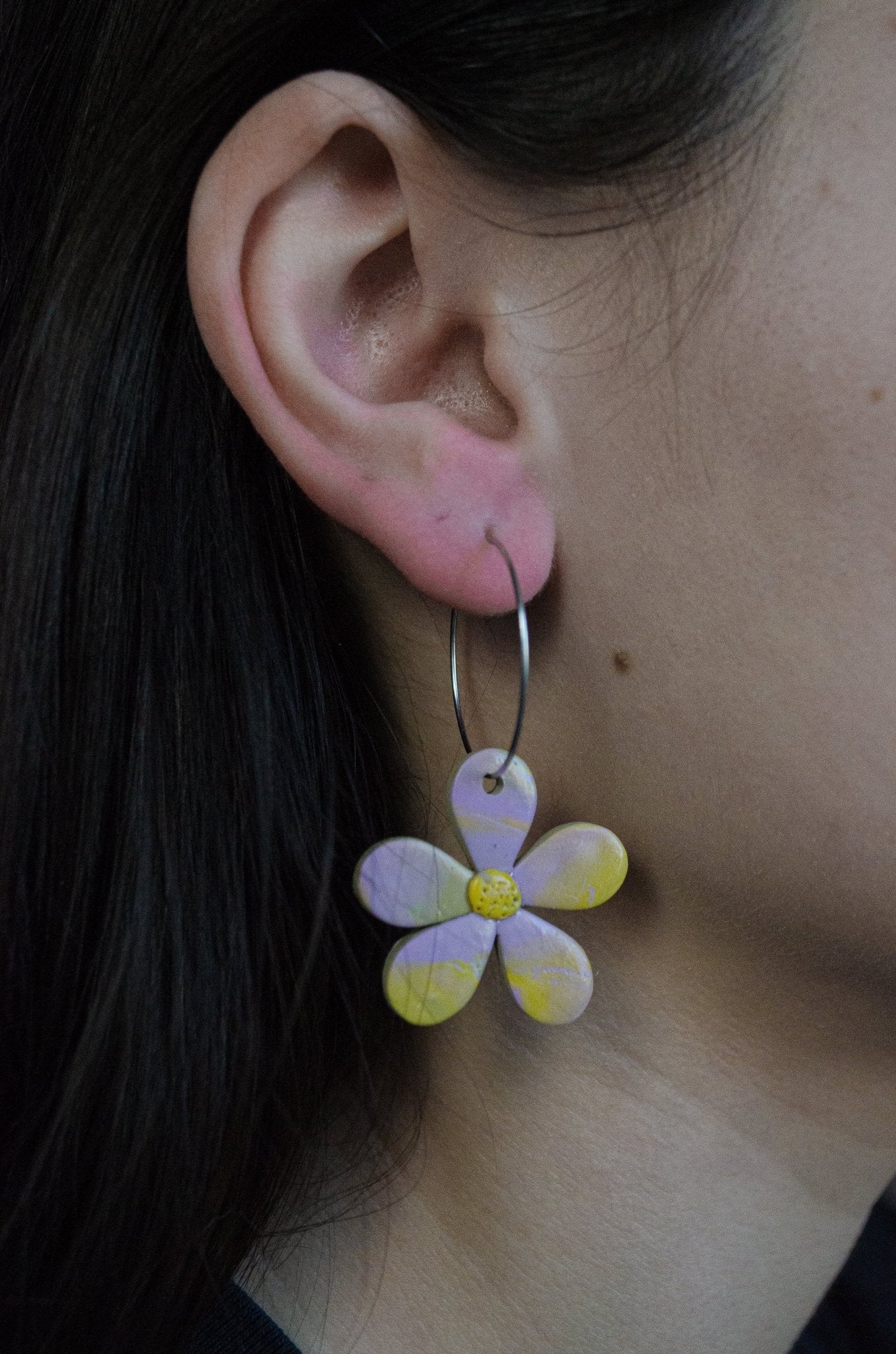 Pendientes estampado flores - ARTIZAUAKARTIZAUAKPendientes estampado flores